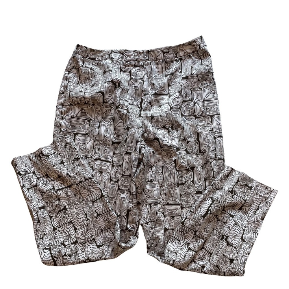 Talbot's Brown and White swirl slacks. Great career/work piece. Size 10